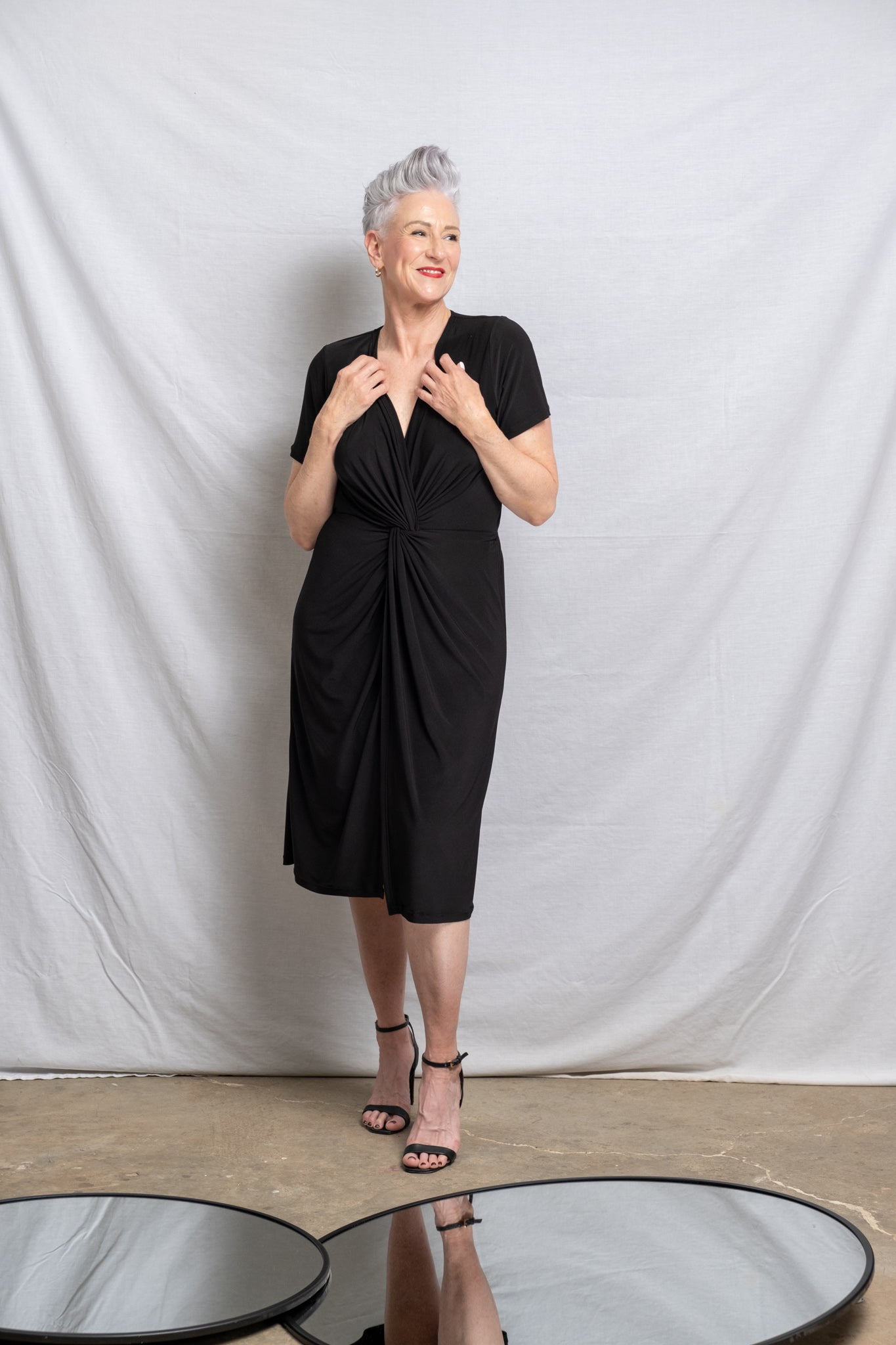Midi Twist Dress - Black (More Options)