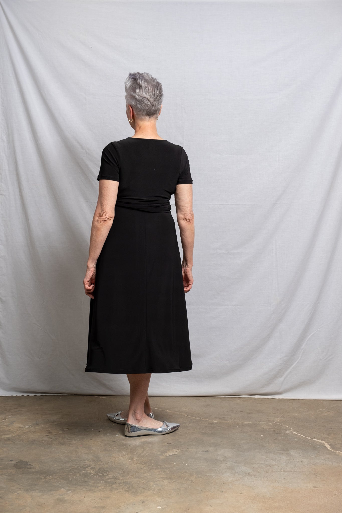 Midi Wrap Dress - Black (More Options)