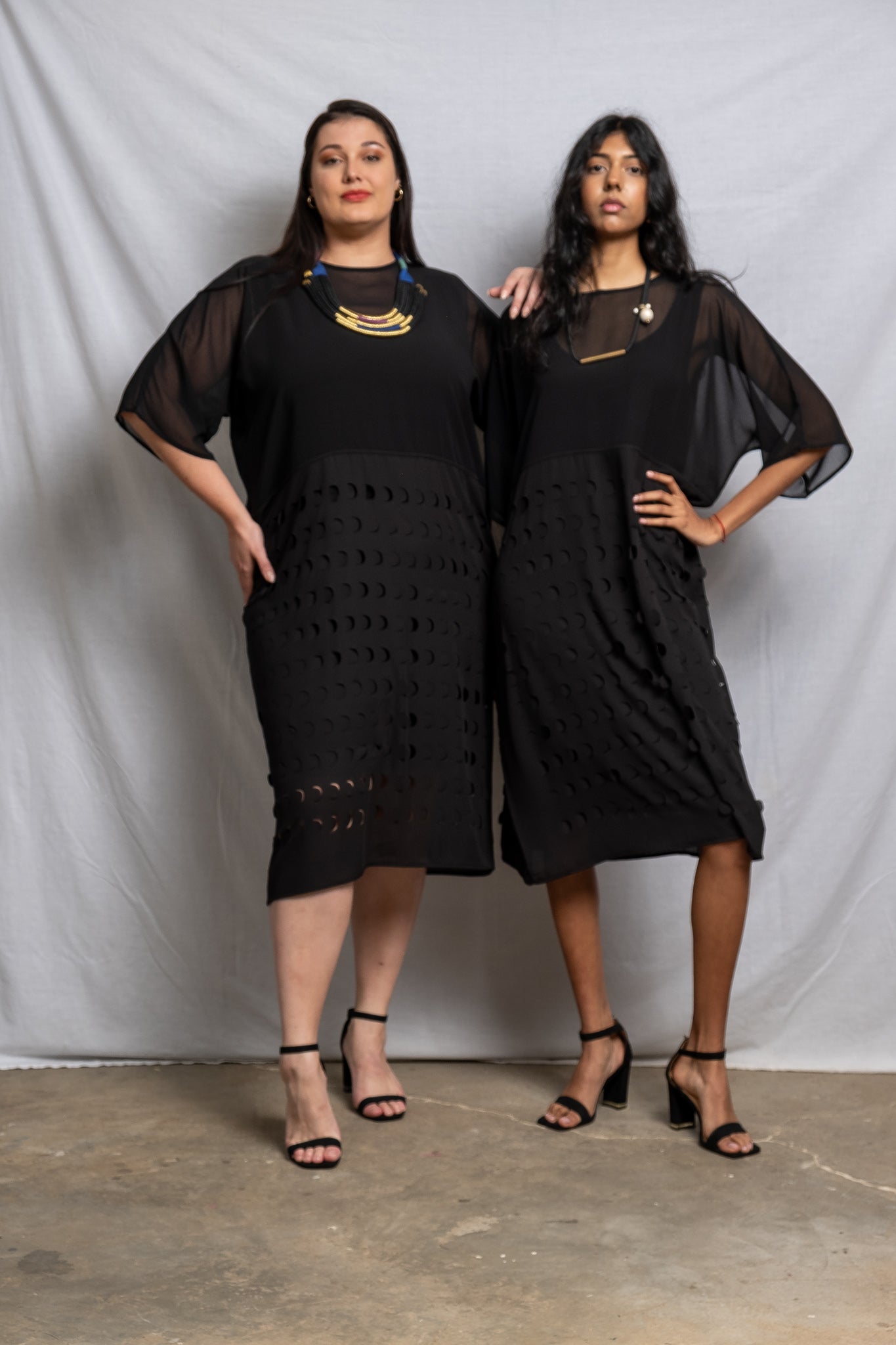 Laser Cut Panel Dress