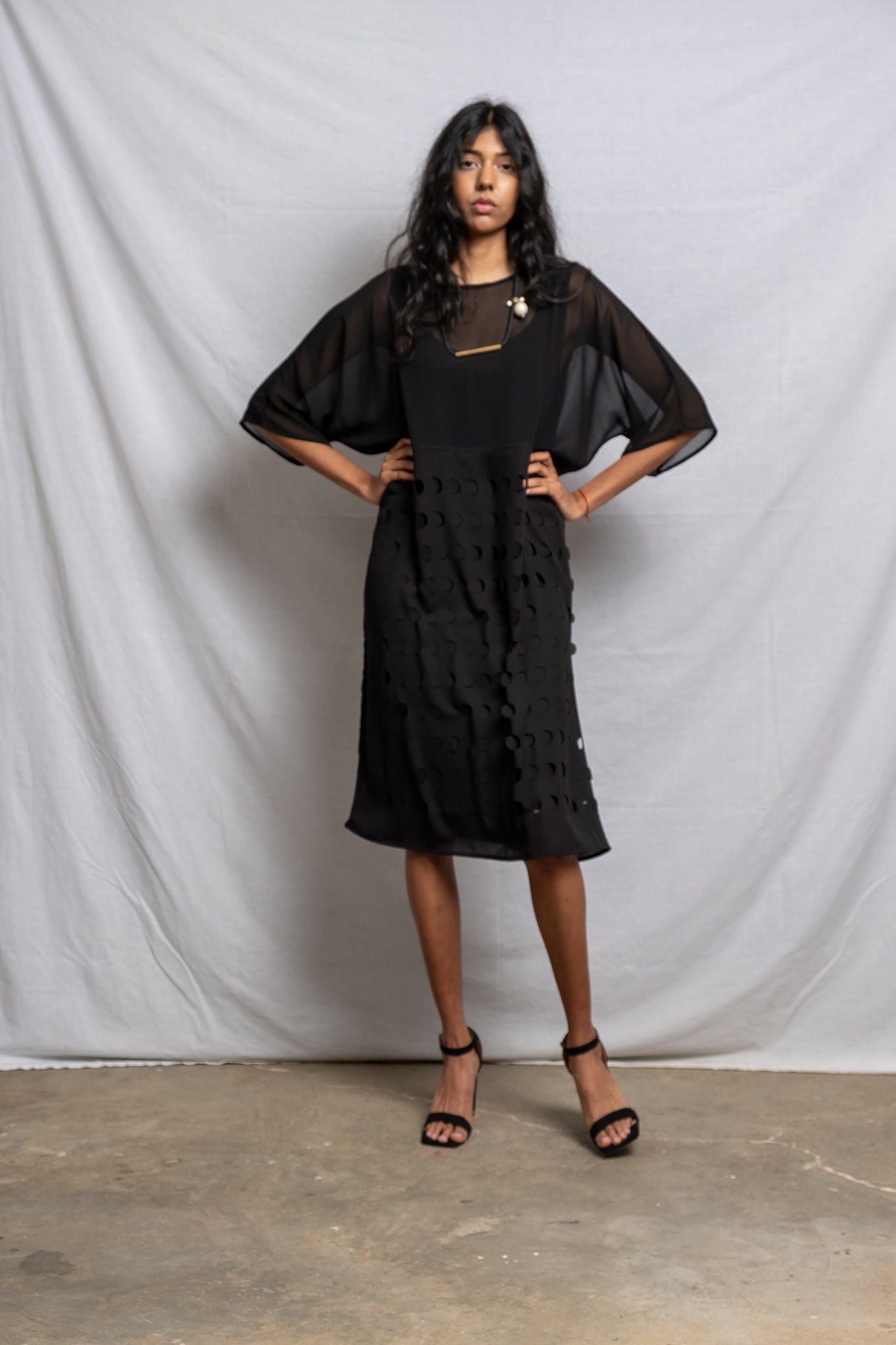Laser Cut Panel Dress