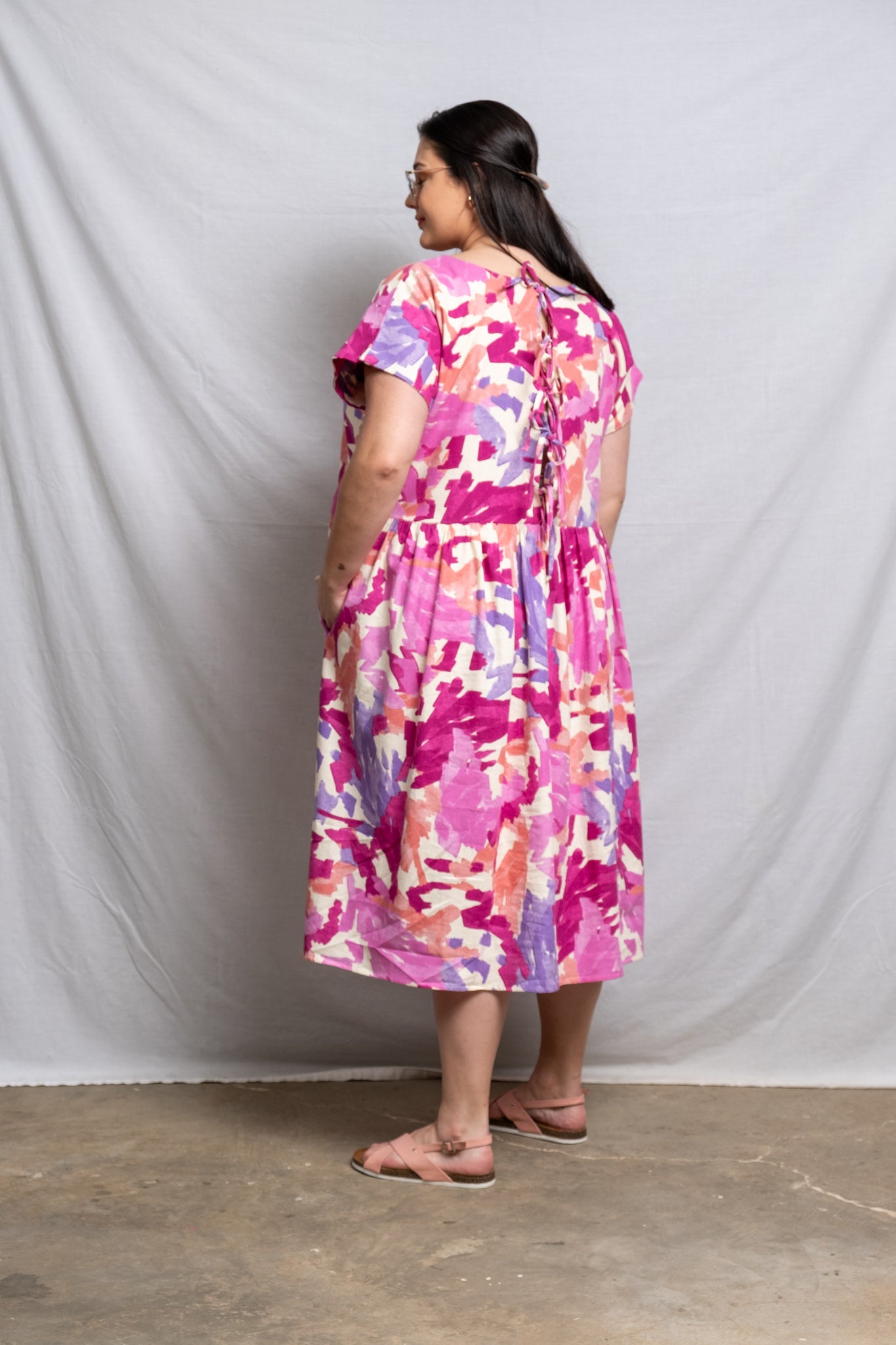 Playlist Dress - Brush Stroke Print