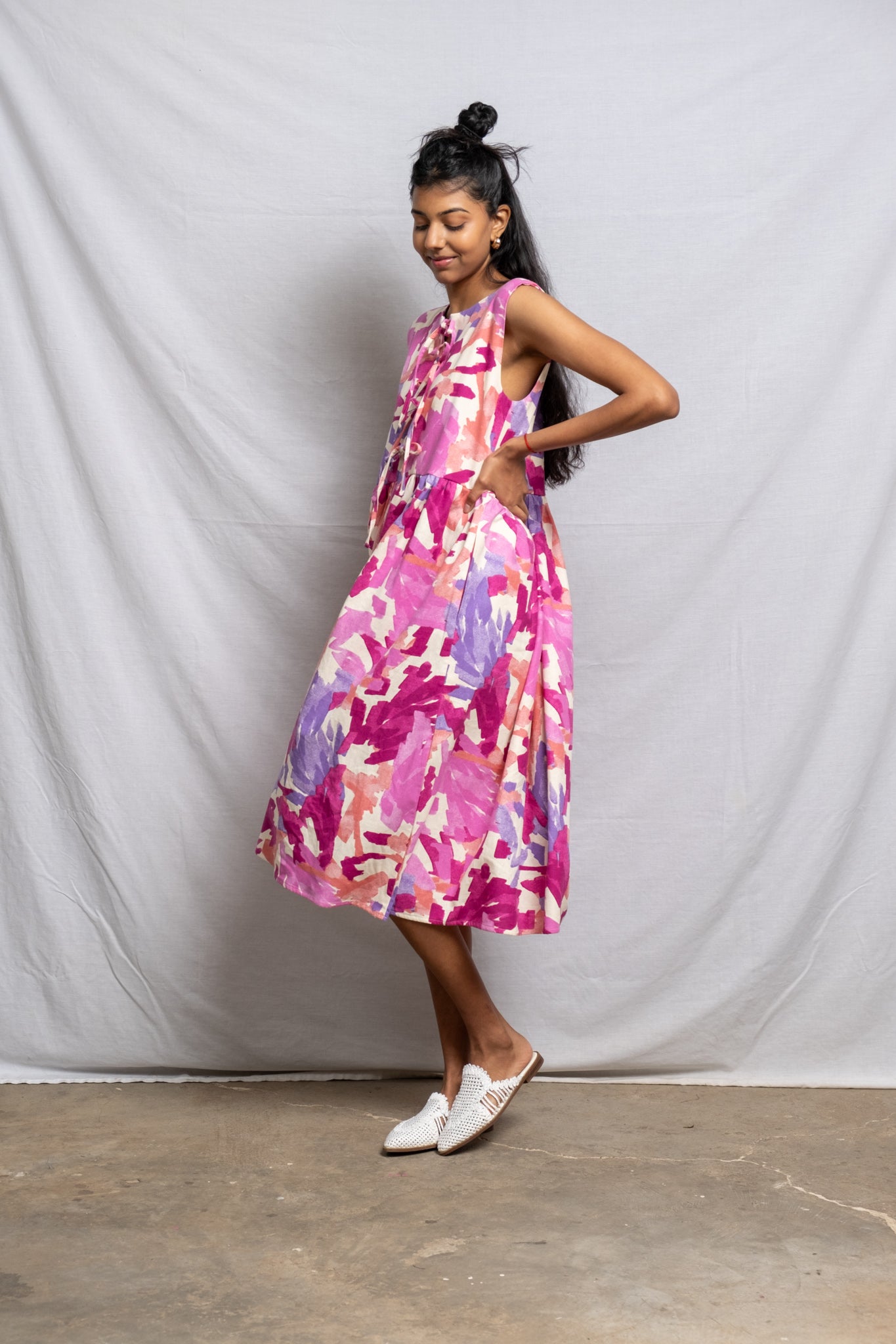 Playlist Dress - Brush Stroke Print