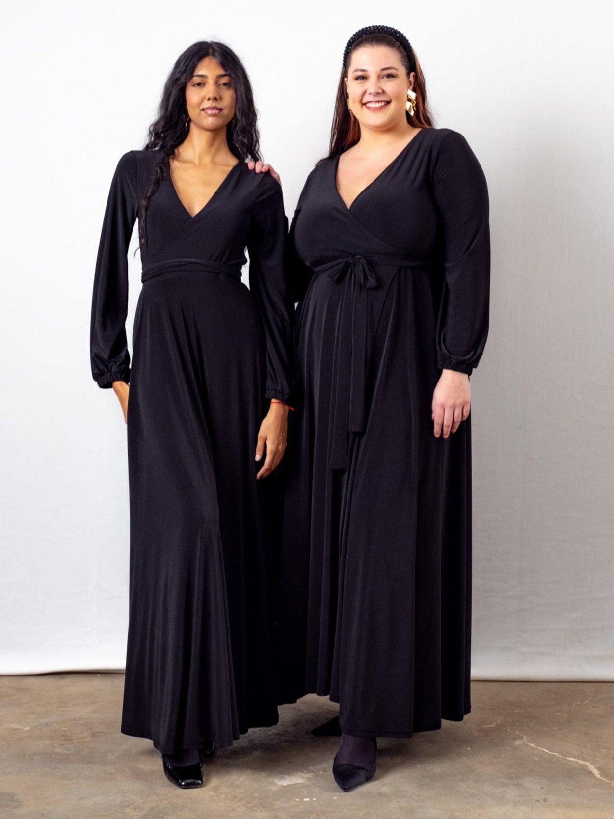 Winter Maxi Wrap Dress | Multiple Colour Options