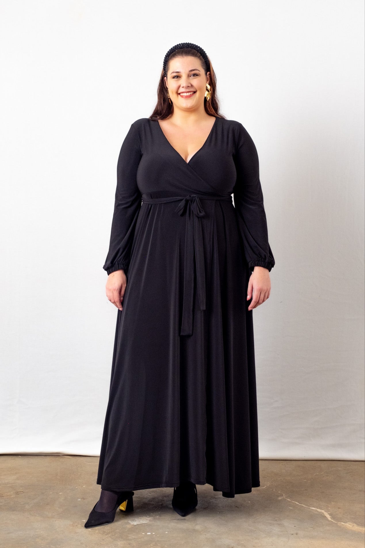 Winter Maxi Wrap Dress | Multiple Colour Options