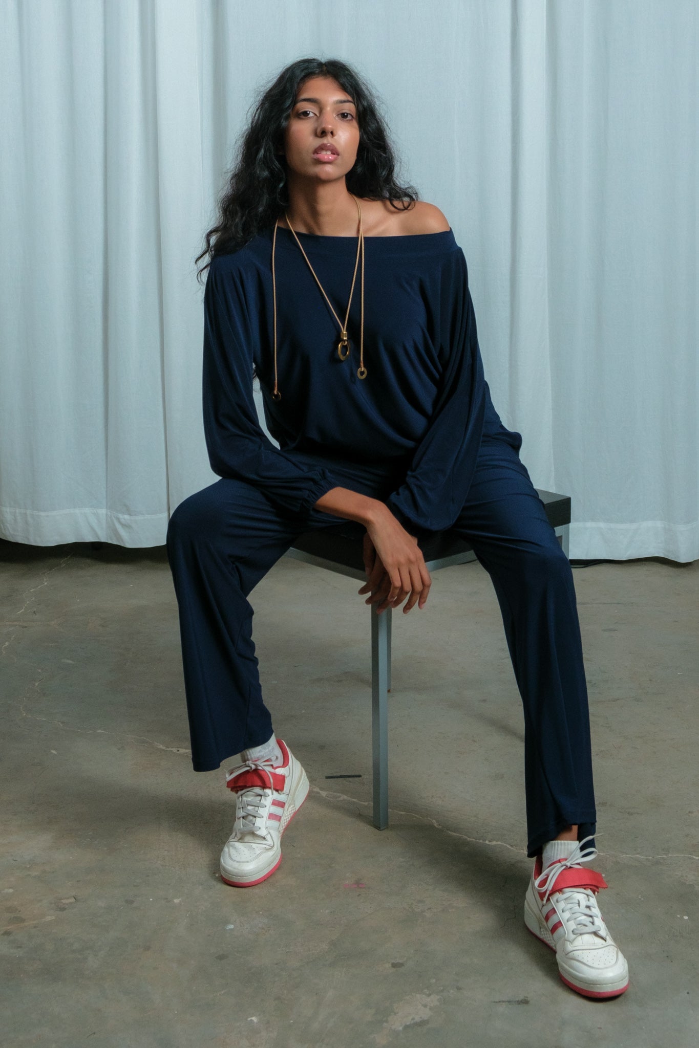 Joyful Jumpsuit Set | Navy