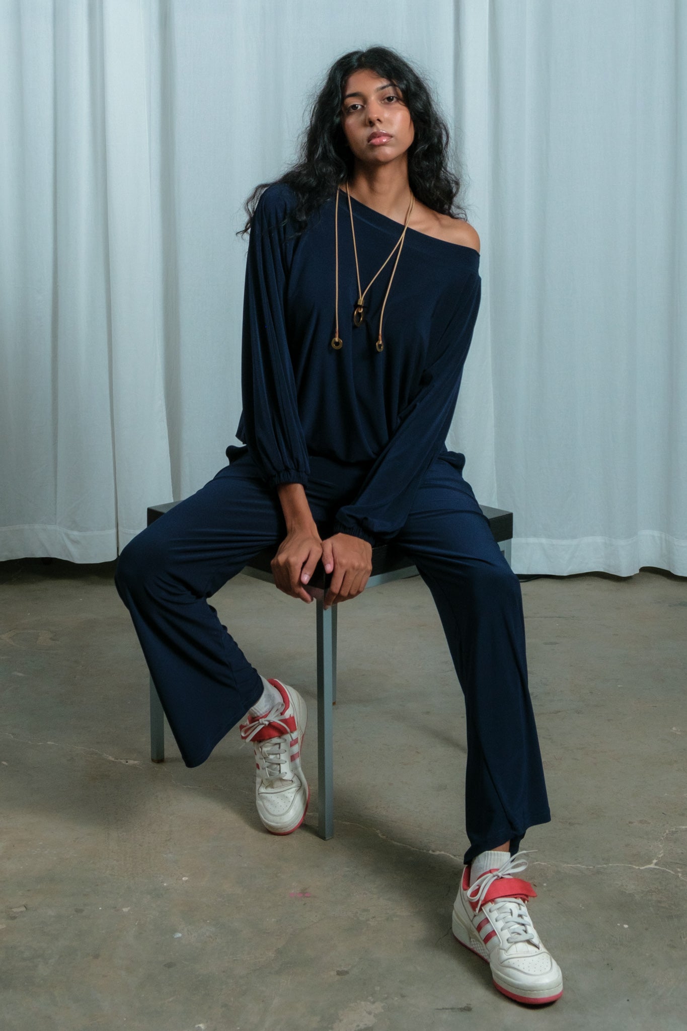 Joyful Jumpsuit Set | Navy