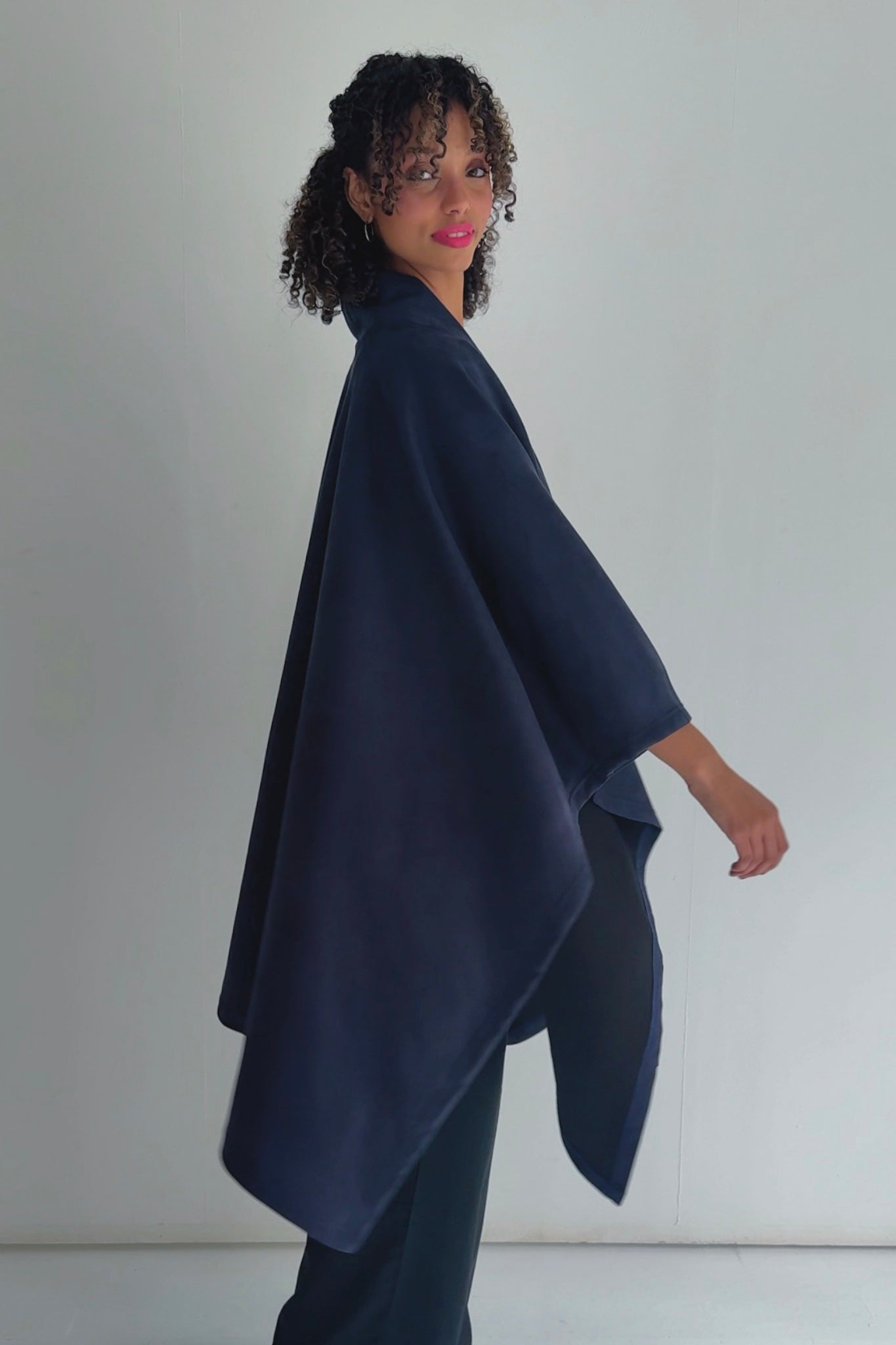 Kova Cape Jacket | Burgundy, Black or Navy - One Size