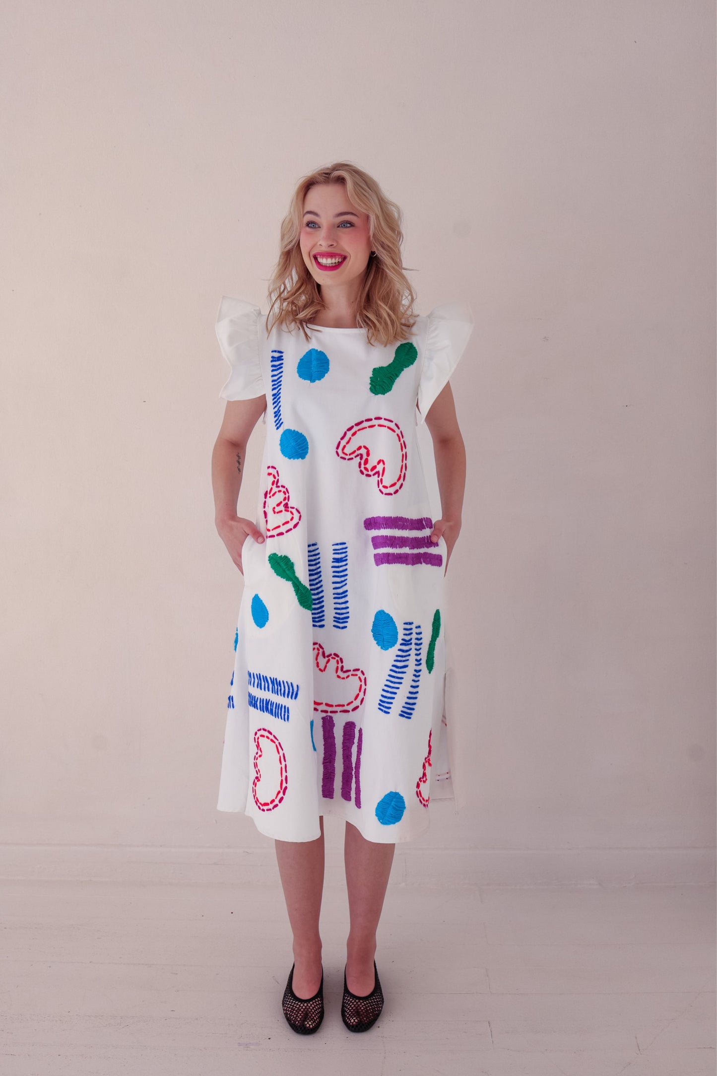Artscape Dress | White