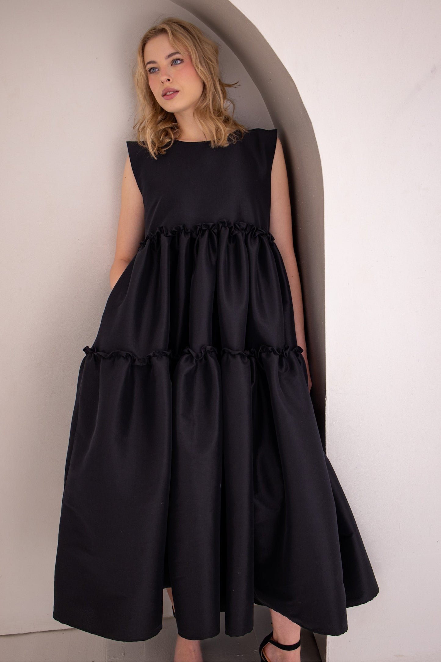 Abundance Maxi Dress | Emerald Green & Black
