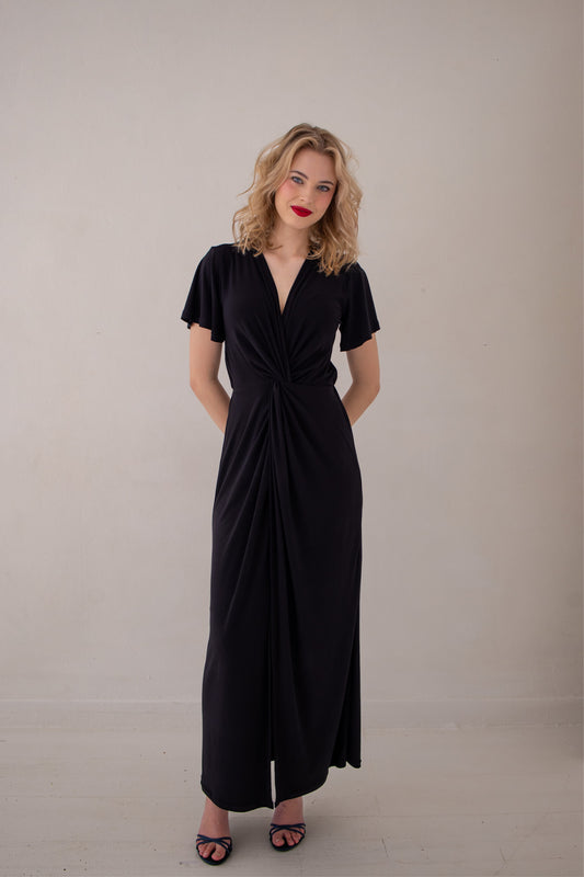 Allure Twist Maxi Dress - Black | More Colour Options