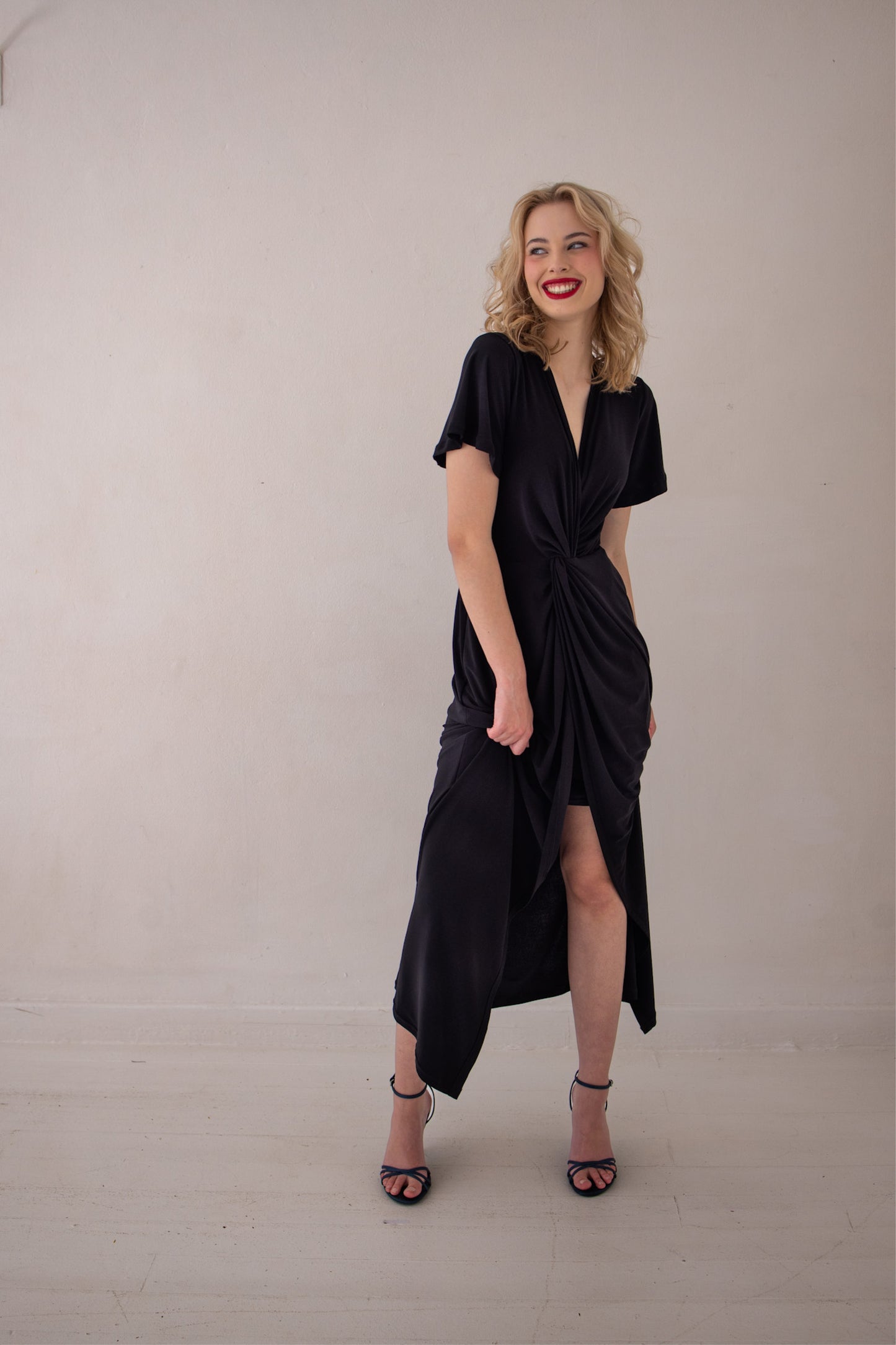 Allure Twist Maxi Dress - Black | More Colour Options