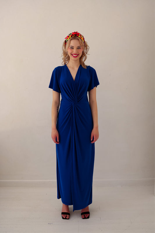 Allure Twist Maxi Dress - Cobalt | More Colour Options