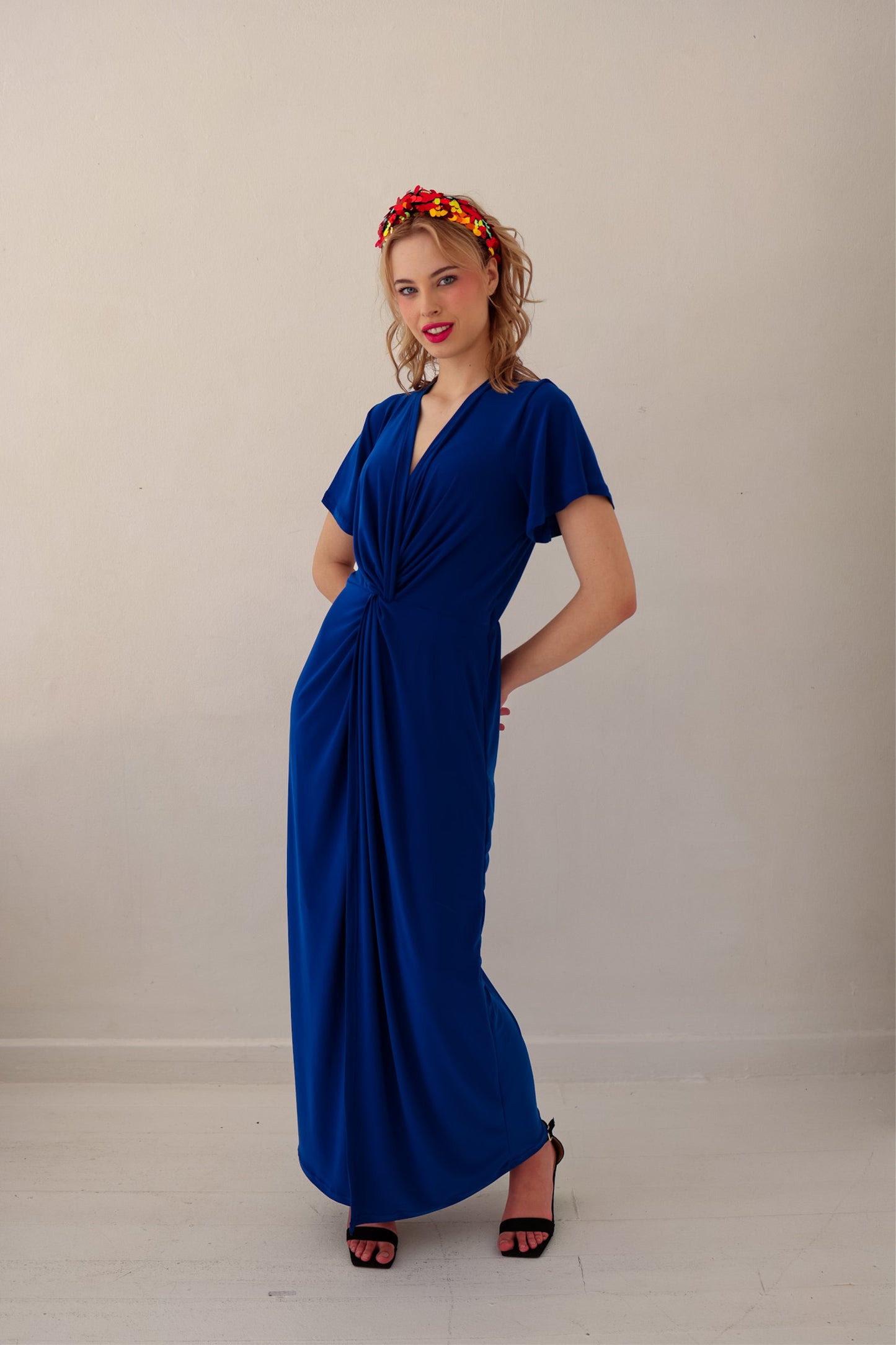Allure Twist Maxi Dress - Cobalt | More Colour Options