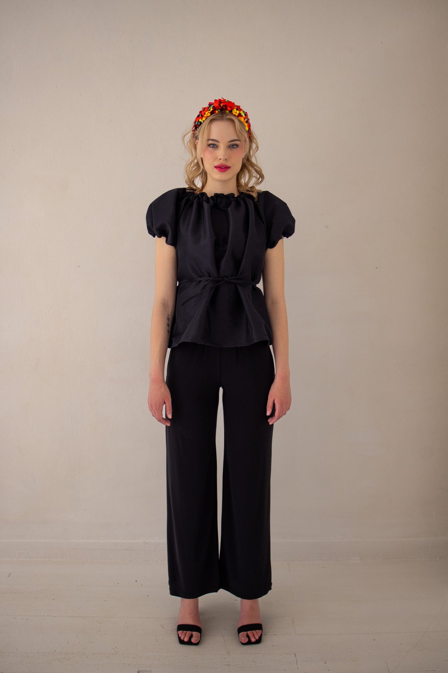 Glow Top | Black & Emerald Green