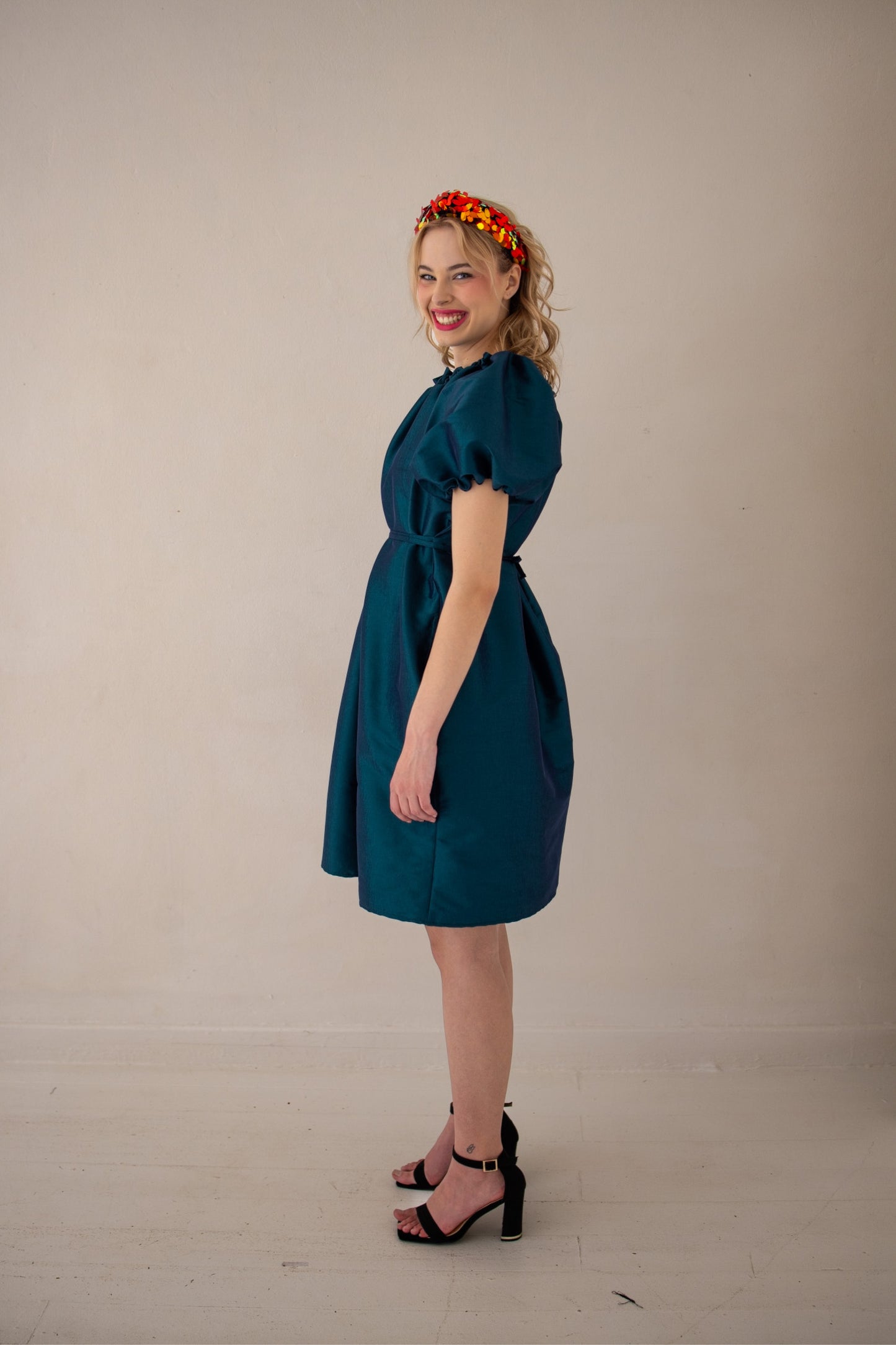 Glow Dress | Emerald Green & Black