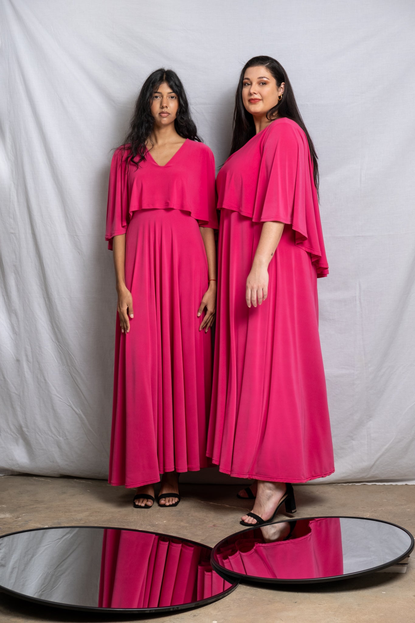 Cape Maxi Dress - Pink SALE size 32
