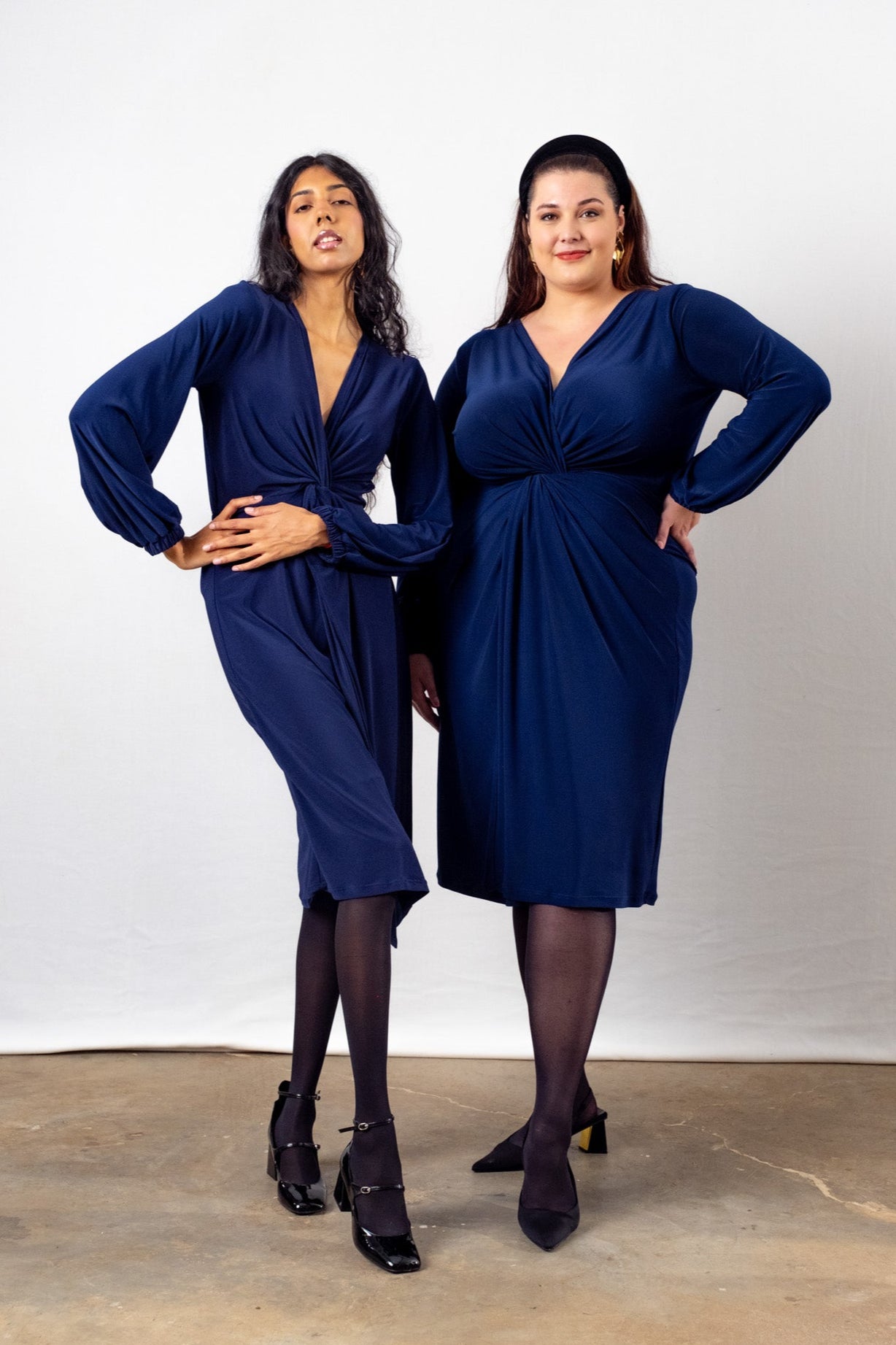 Winter Midi Twist Dress | Multiple Colour Options