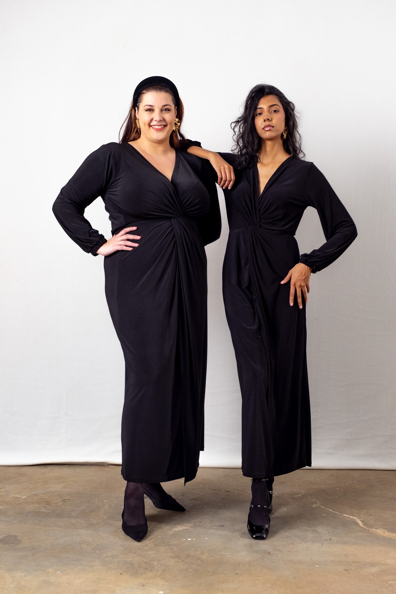 Winter Maxi Twist Dress | Multiple Colour Options