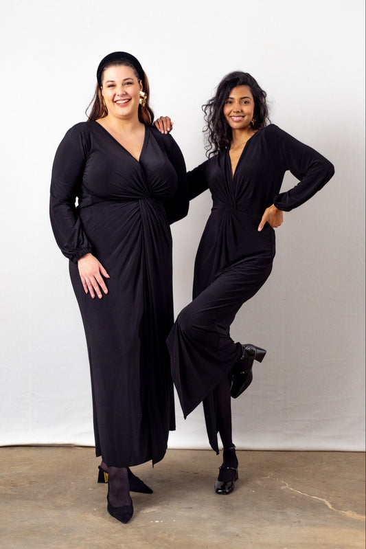 Winter Maxi Twist Dress | Multiple Colours Options