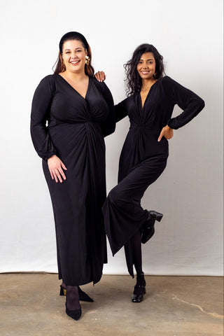 Winter Maxi Twist Dress | Multiple Colours Options