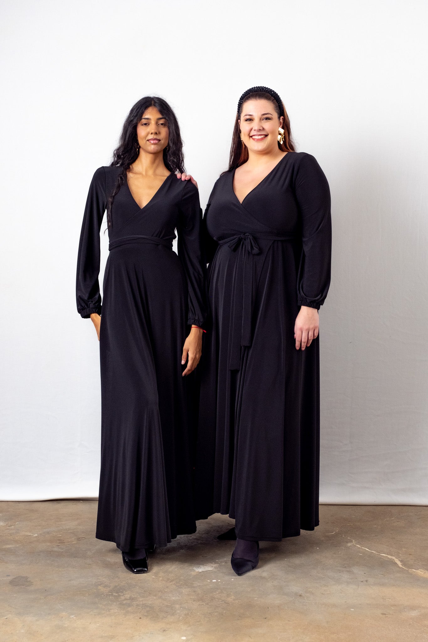 Winter Maxi Wrap Dress | Multiple Colour Options