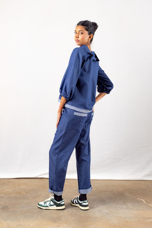 Bow Top | Denim