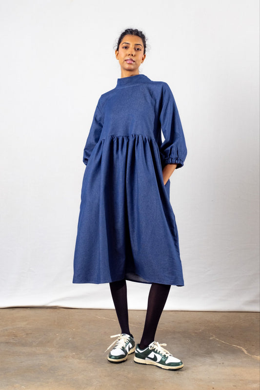 Bow Dress | Denim