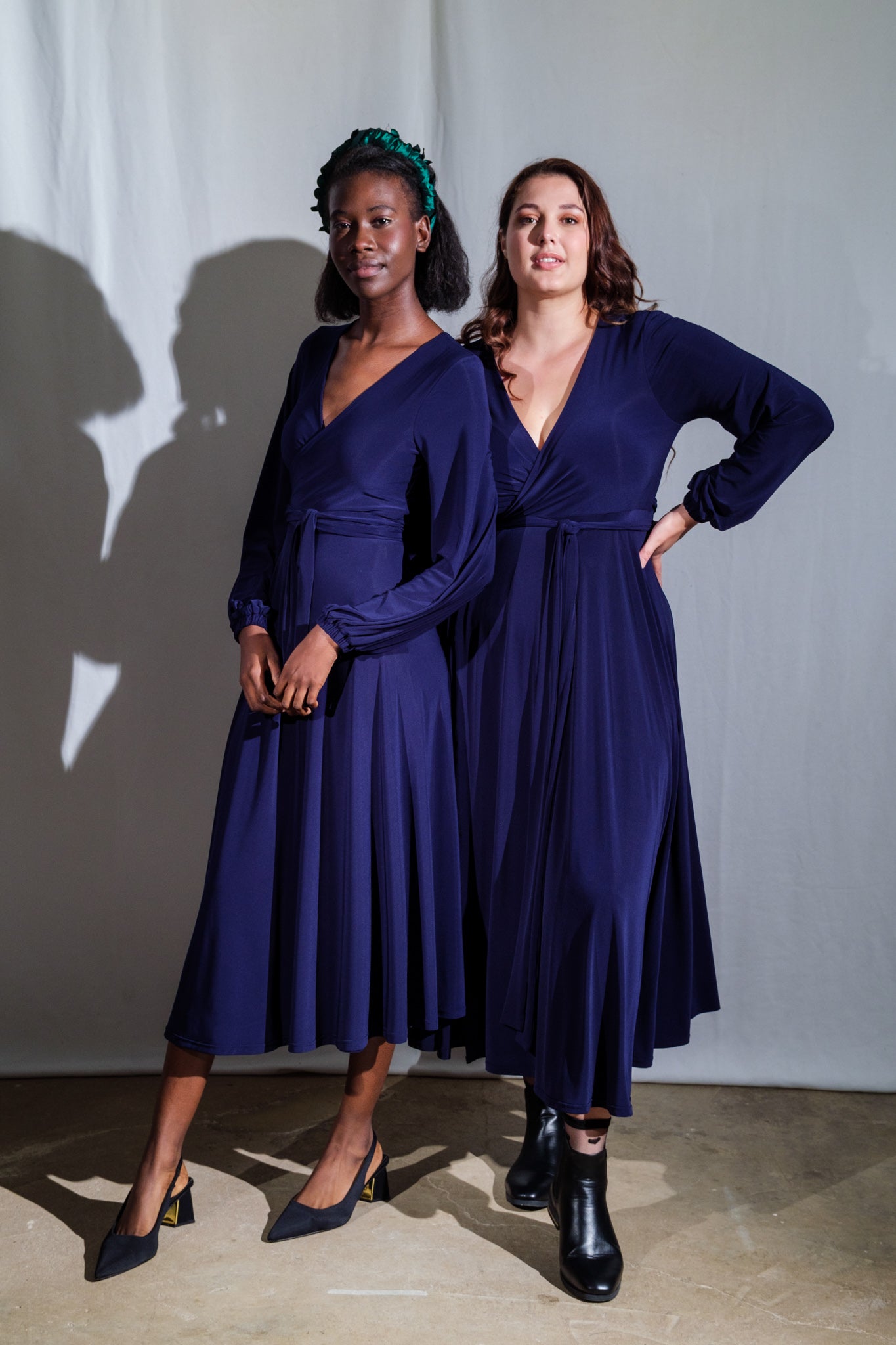 Winter Midi Wrap Dress