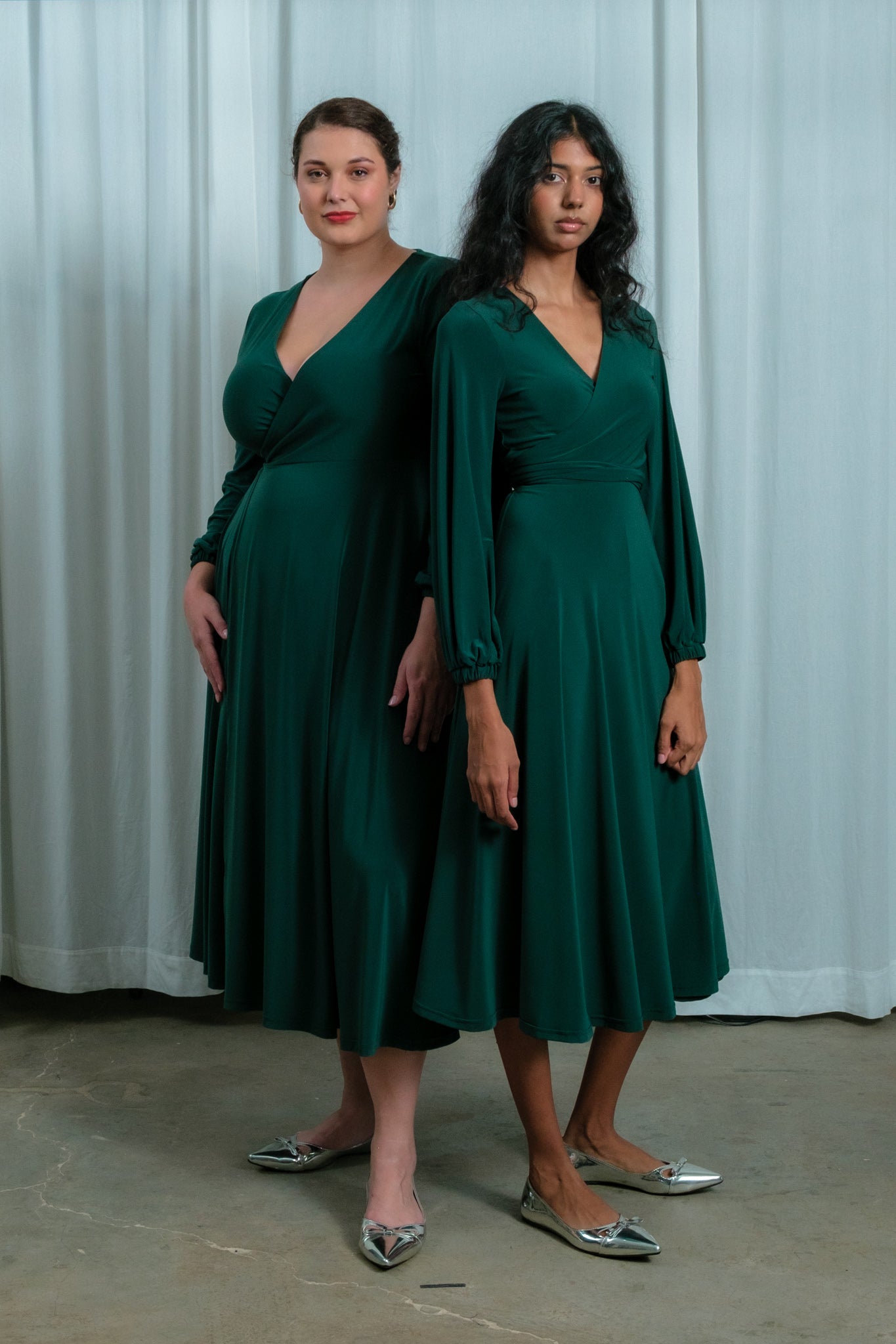 Winter Midi Wrap Dress | Multiple Colour Options