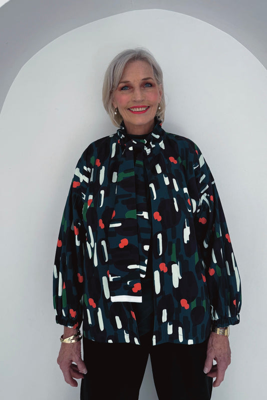 Artist Bow Jacket | Midnight Matisse
