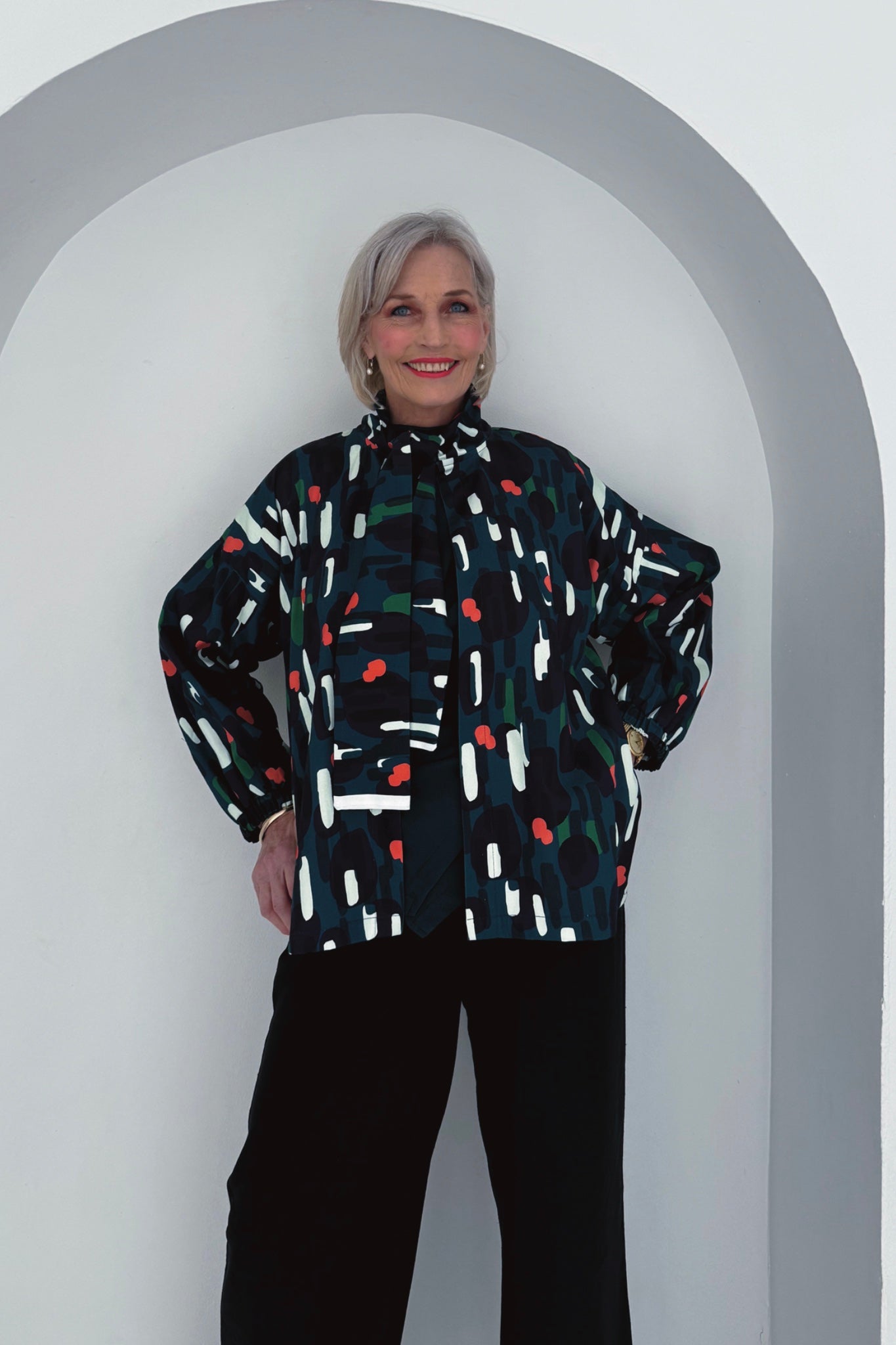 Artist Bow Jacket | Midnight Matisse