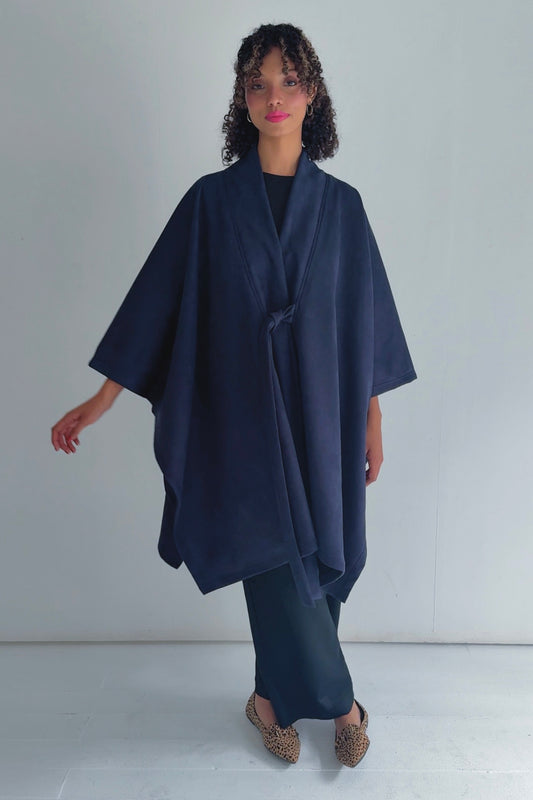 Kova Cape Jacket | Burgundy, Black or Navy - One Size
