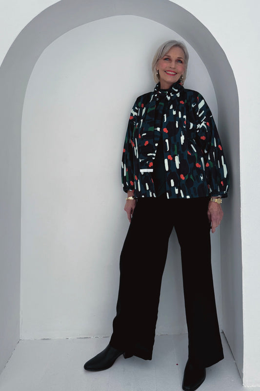 Artist Bow Jacket | Midnight Matisse