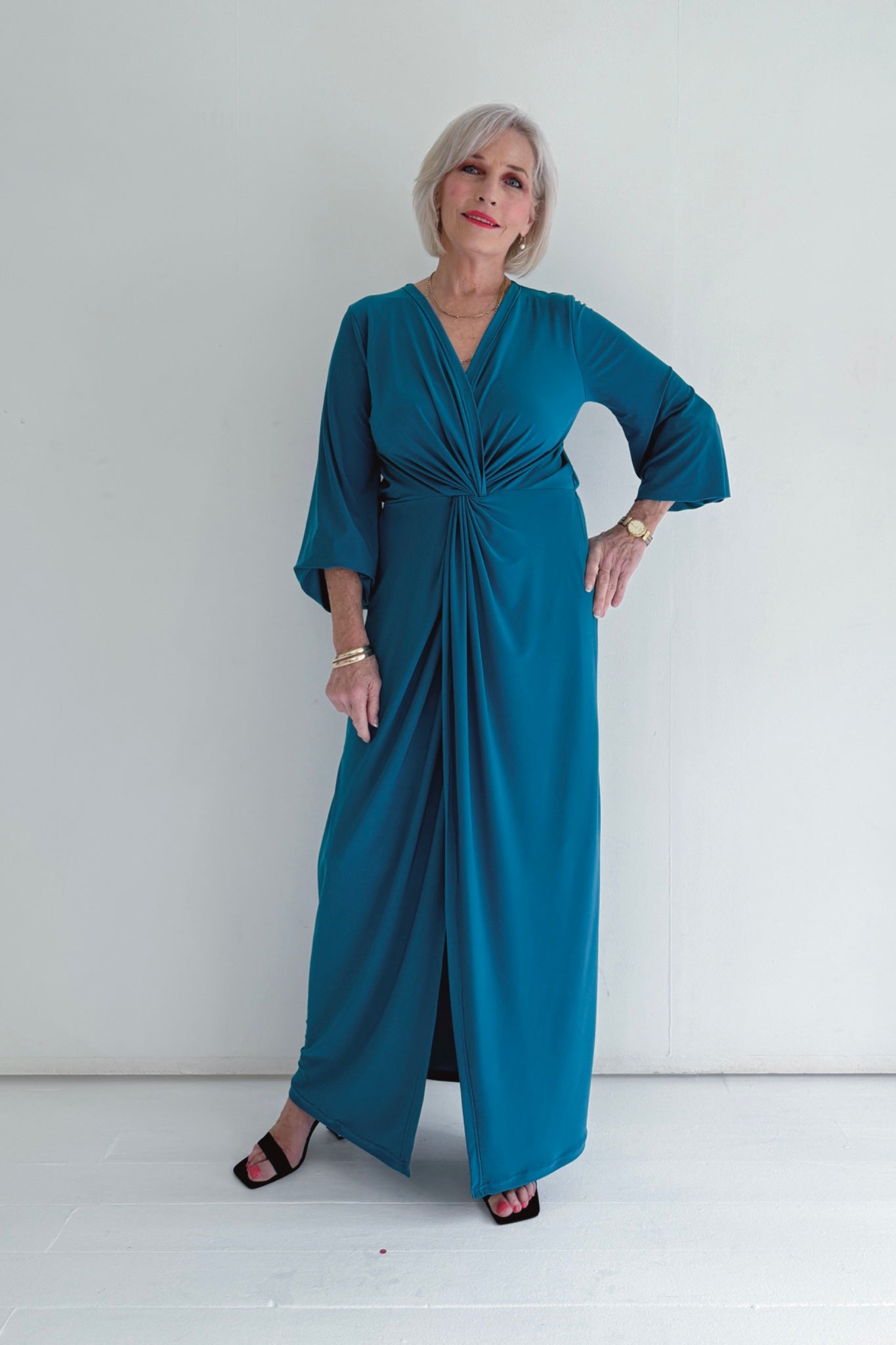Winter Maxi Twist Dress | Multiple Colour Options