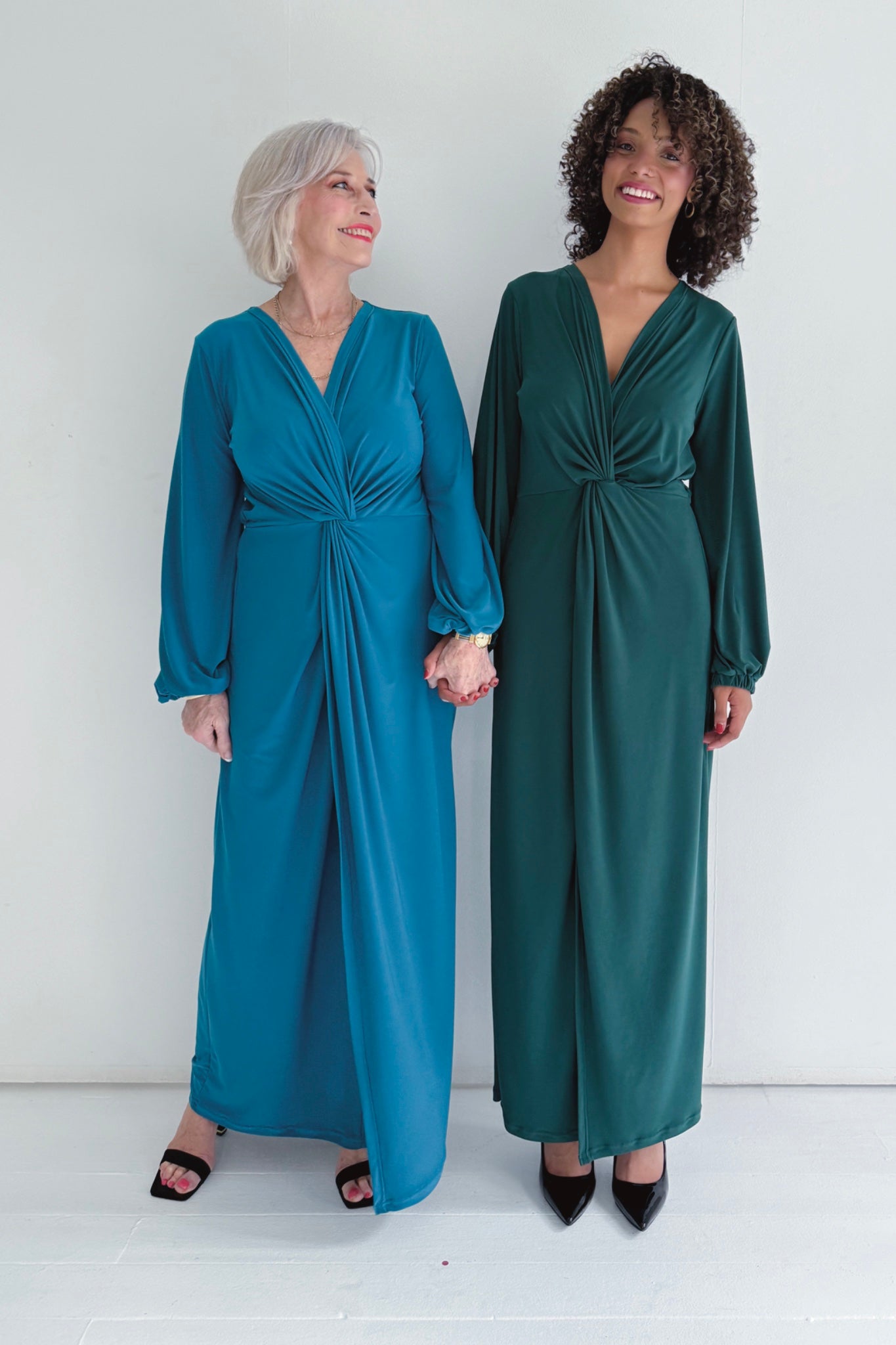 Winter Maxi Twist Dress | Multiple Colour Options
