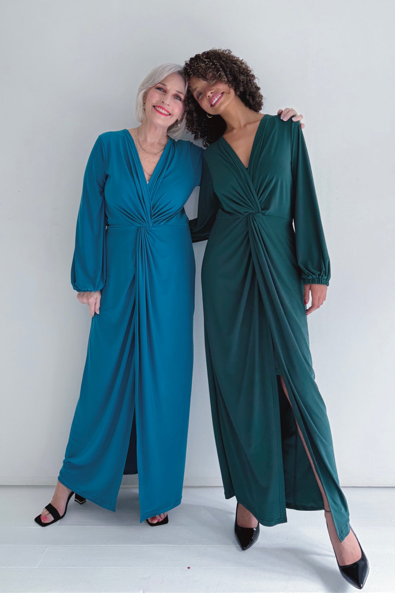 Winter Maxi Twist Dress | Multiple Colour Options