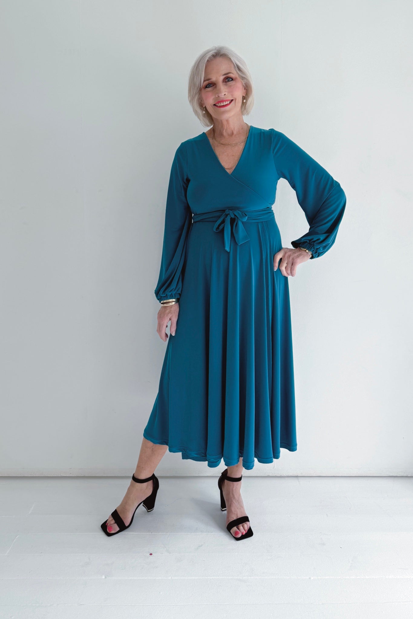 Winter Midi Wrap Dress | Multiple Colour Options