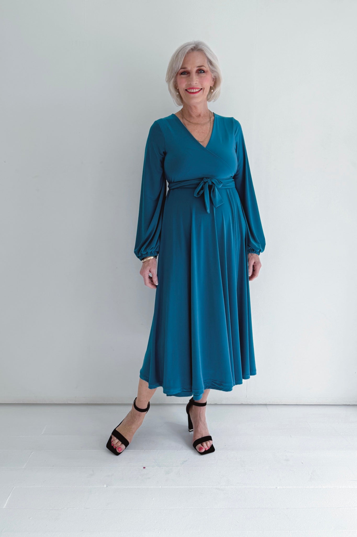 Winter Midi Wrap Dress | Multiple Colour Options