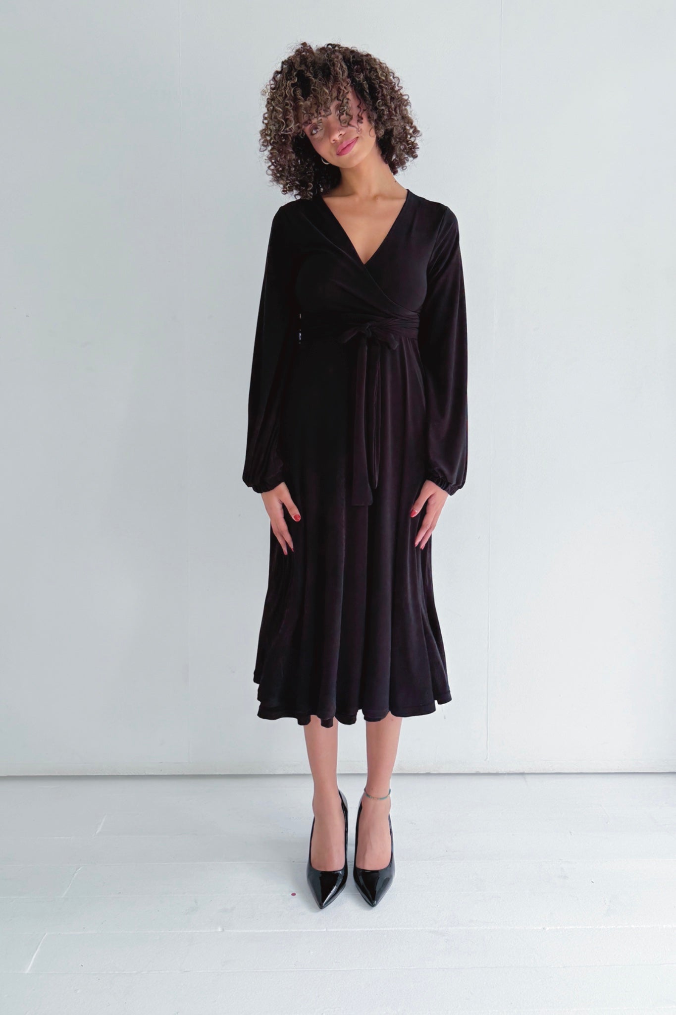 Winter Midi Wrap Dress | Multiple Colour Options
