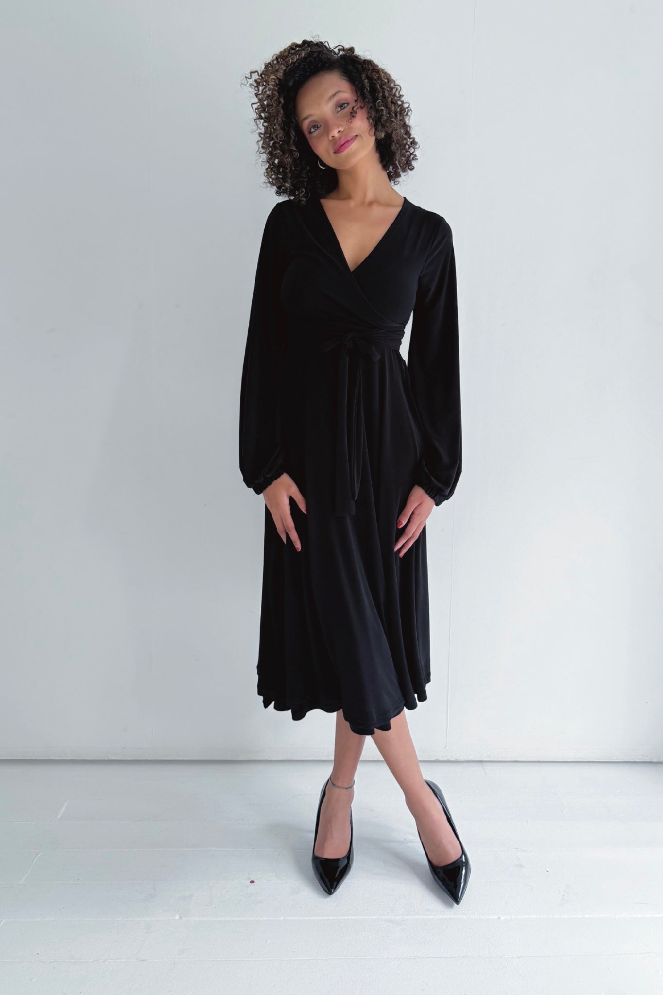 Winter Midi Wrap Dress | Multiple Colour Options