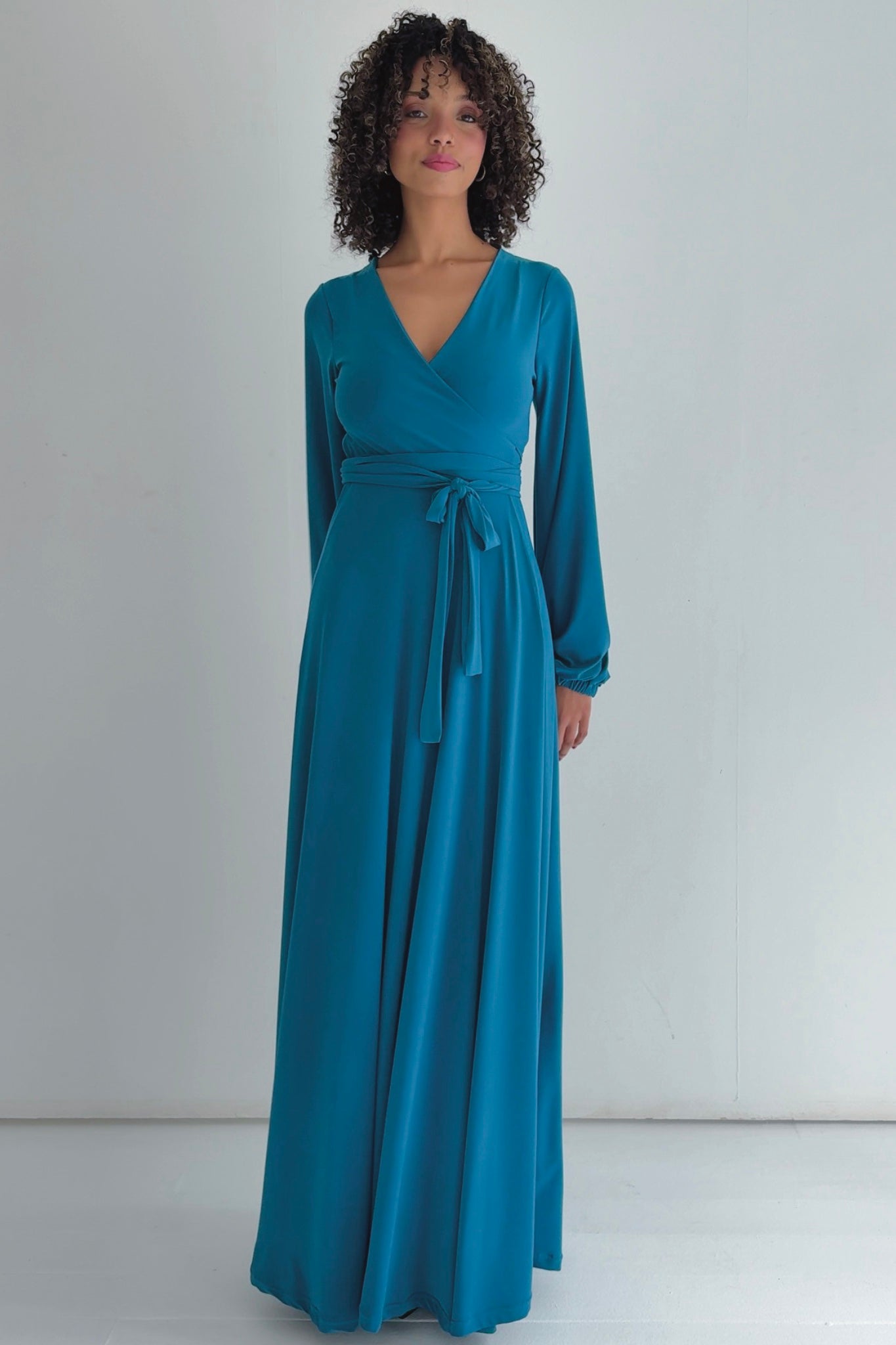 Winter Maxi Wrap Dress | Multiple Colour Options