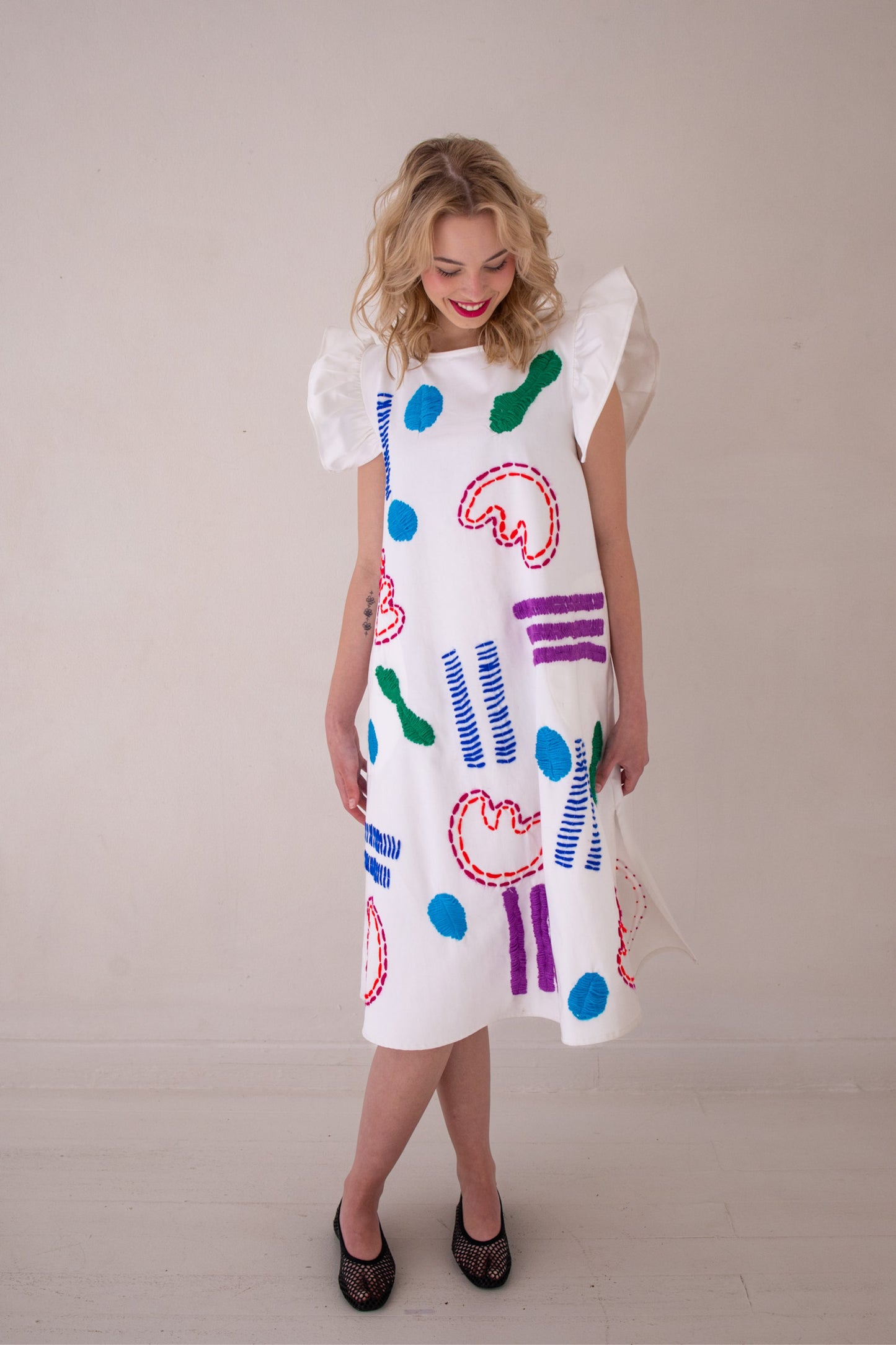 Artscape Dress | White