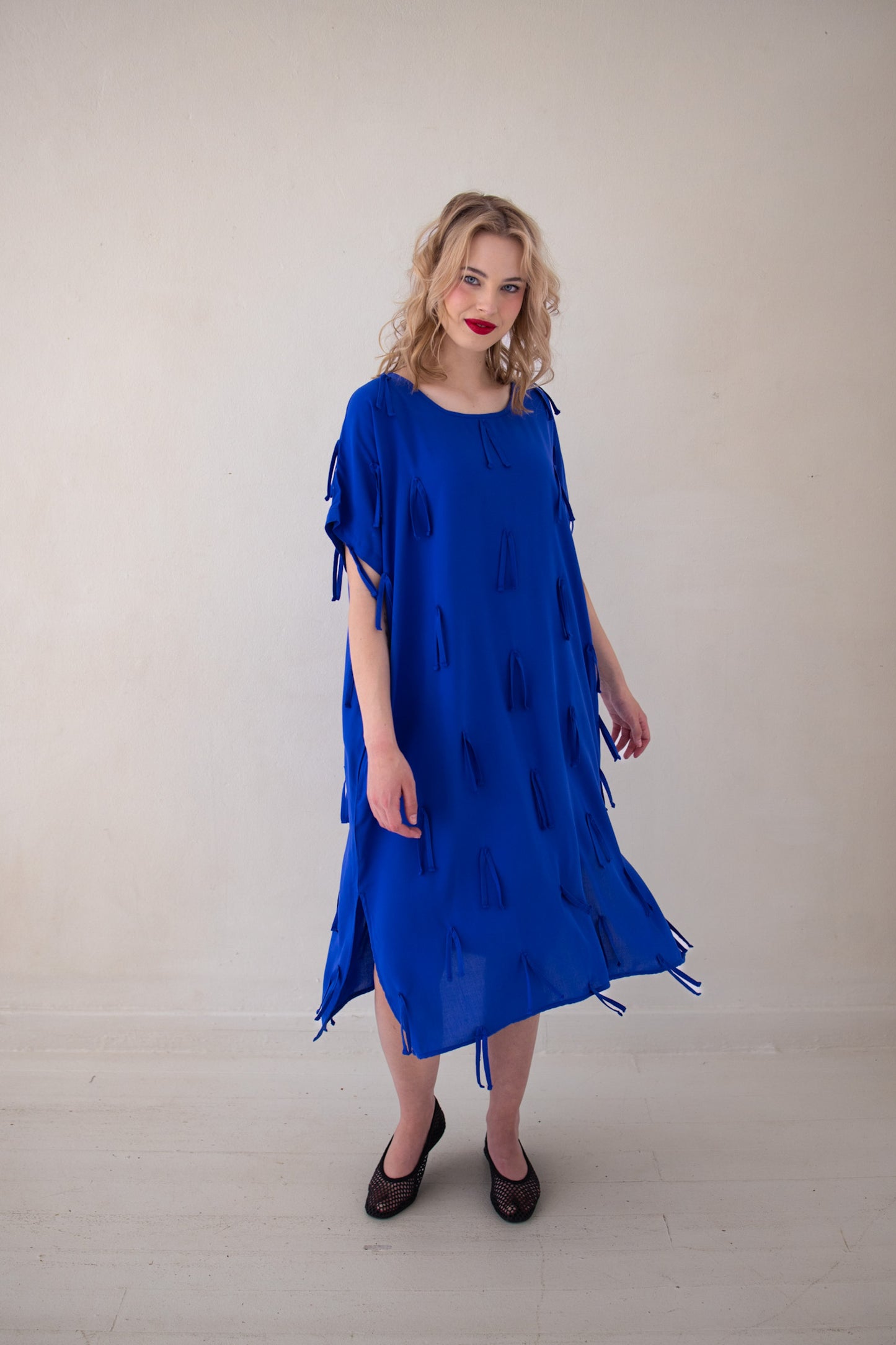 Texture Dress | Cobalt