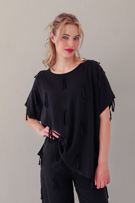 Texture Top | Black