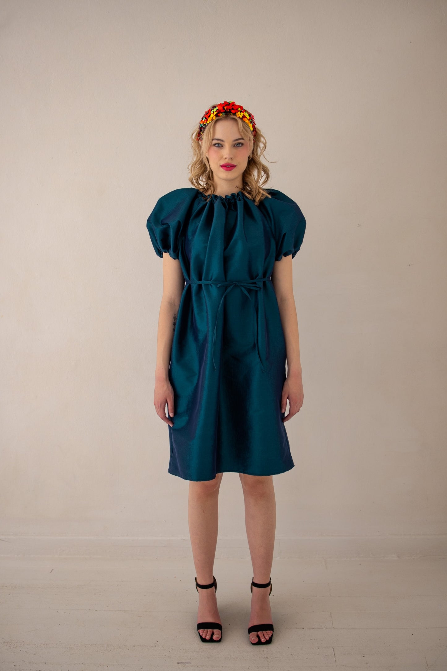 Glow Dress | Emerald Green & Black