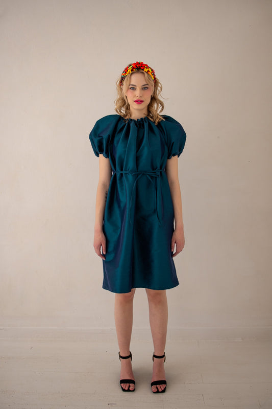 Glow Dress | Emerald Green & Black