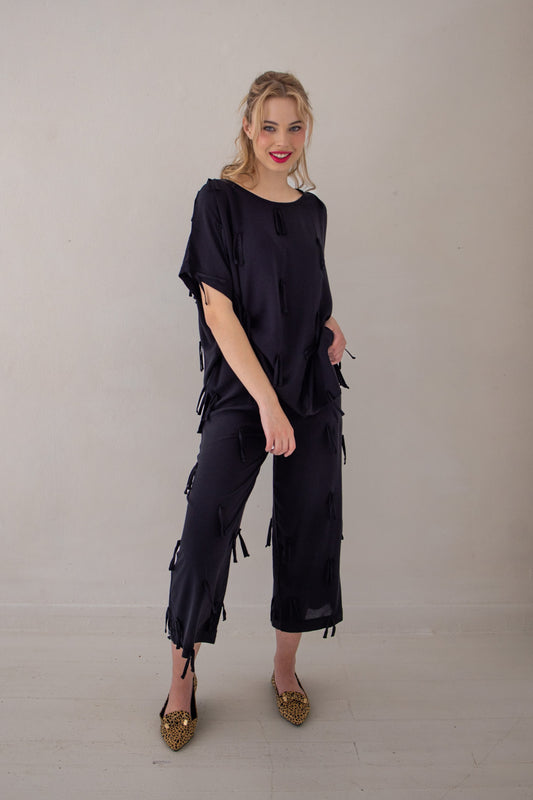 Texture Pants | Black