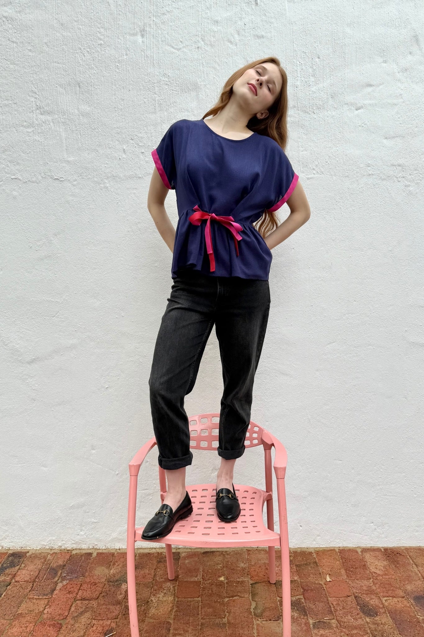 Heartbeat Top | Navy